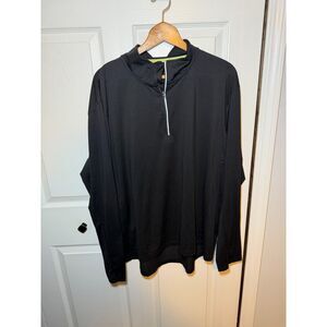 Xersion Black Quarter Zip Performance Pullover Athletic Top XXL